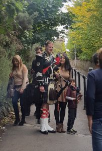 Bagpiper in Edinburgh