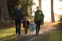 Family photographer - family walking