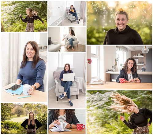 Personal Branding Photographer Edinburgh - collage of female entrpreneurs
