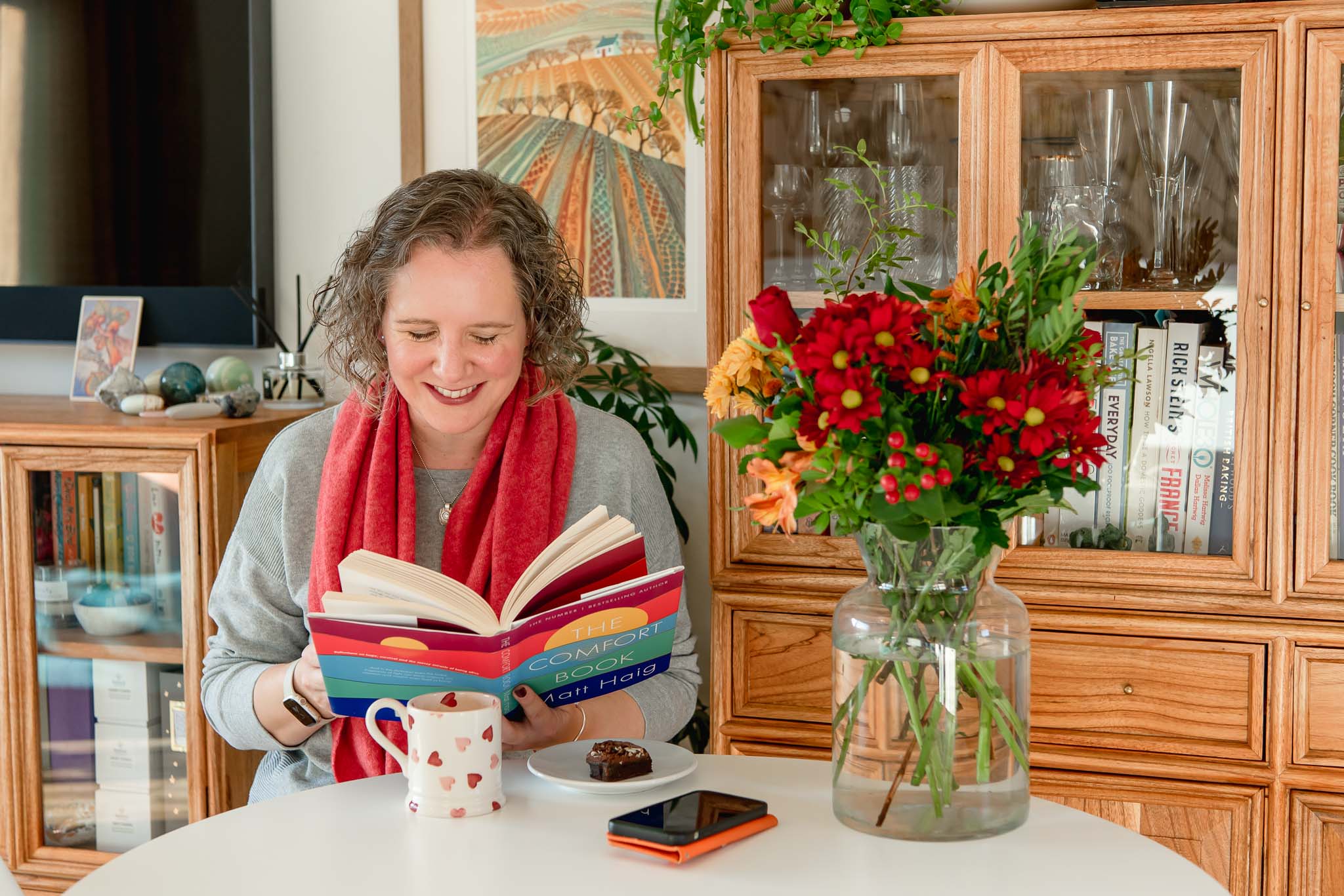 Brand and headshot photographer Edinburgh Scotland - woman reading book