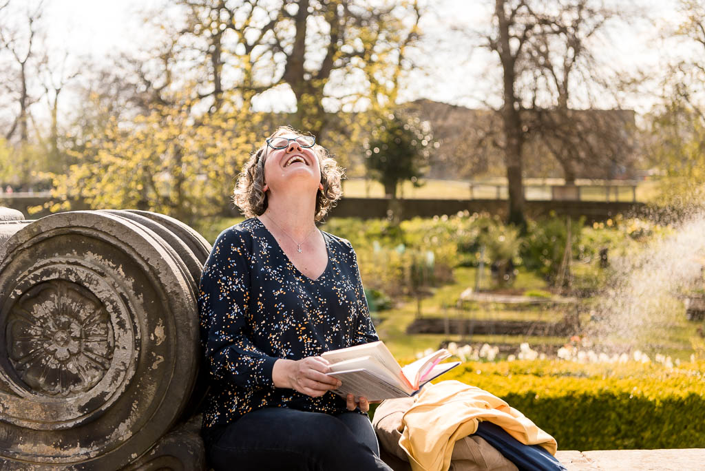 Brand photographer Scotland - woman laughing