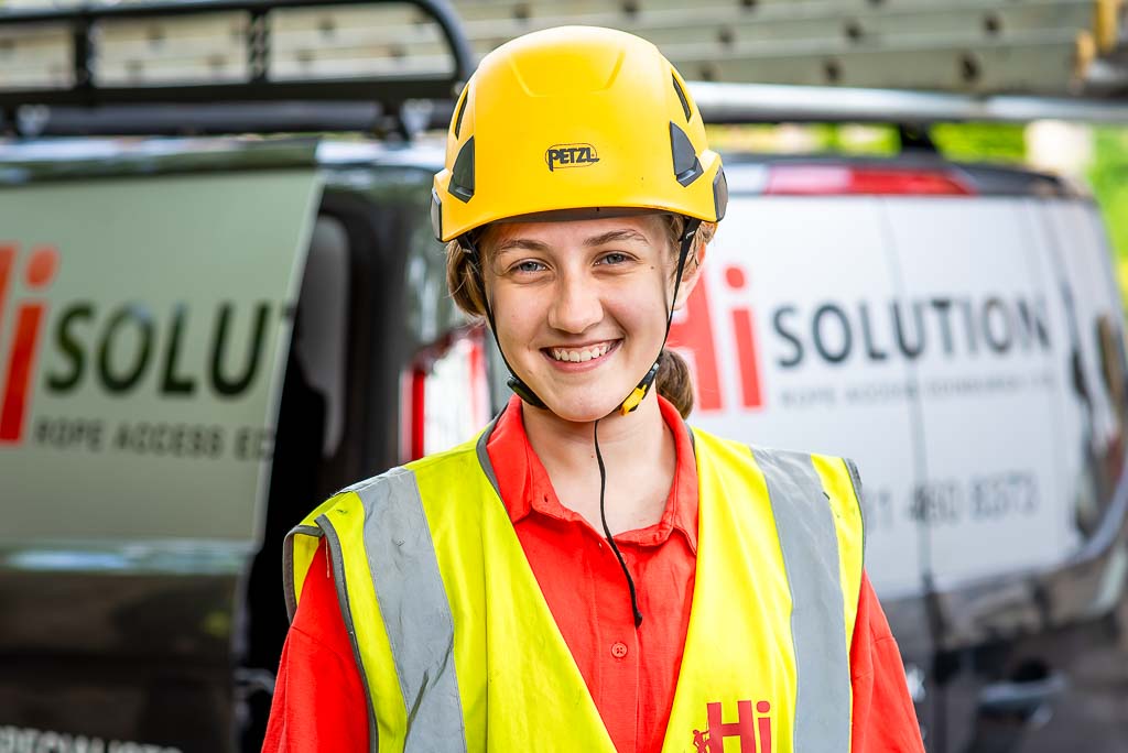 Brand photographer Edinburgh woman builder