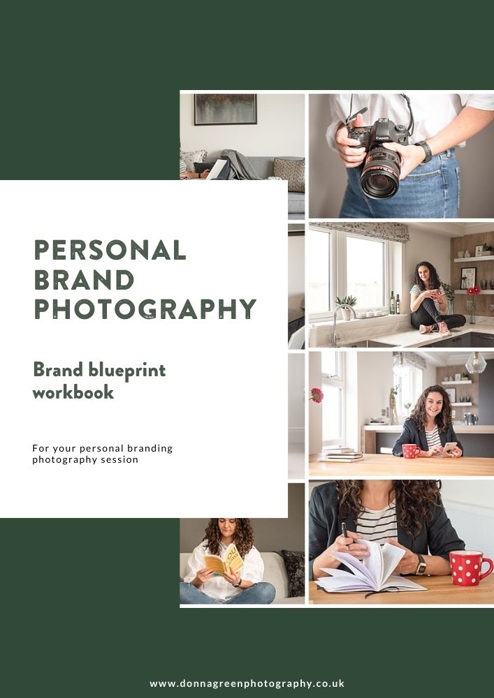 Brand photoshoot in Edinburgh Scotland - workbook cover