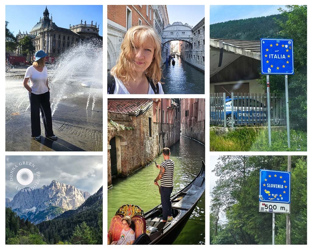 Edinburgh brand photography - confidence building - collage of images from European countries