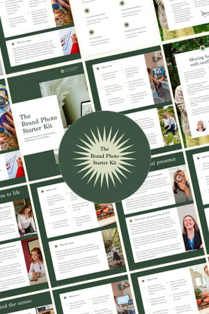 The Brand Photo Starter Kit pages