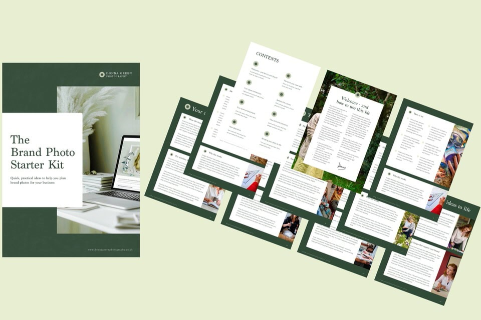 The Brand Photo Starter  Kit pages
