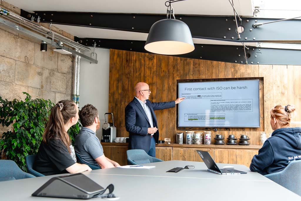Full day brand photoshoot in Edinburgh and across Scotland for consulants, coaches, independent professionals and service-based small businesses - ISO consultant delivering workshop