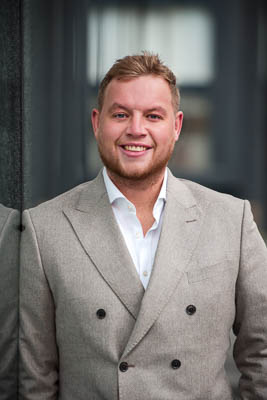 Professional business headshot of consultant man in Edinburgh Scotland